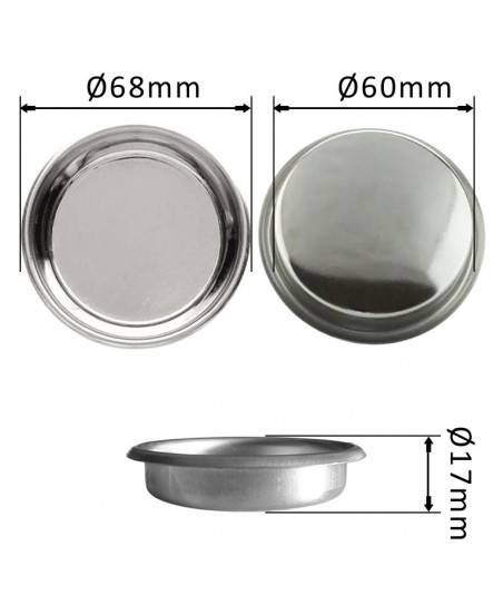 Filtro CIEGO 58 Ø para Limpiar la Máquina de Café Espresso