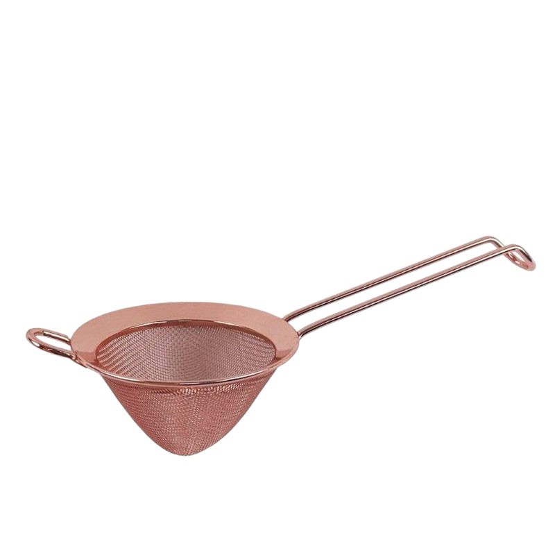 RÉZ színű Fine Strainer [MEZCLAR] Mélyített Koktél Finomszűrő