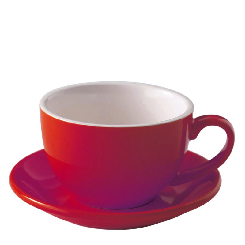 Set CAPUCHINO [BARISTA LINE] Porcelana Rojo 240ml
