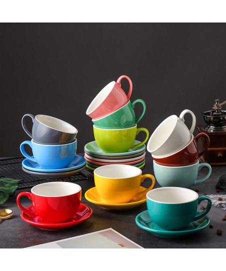 Set CAPUCHINO [BARISTA LINE] Porcelana (Diferentes Colores) 240ml