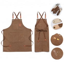 Delantal Lona de Algodón [BARISTA LINE] (Diferentes Colores)