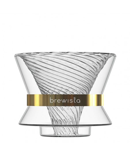 Gotero de Café V60 TORNADO DUO [BREWISTA] Coffee Dripper de Vidrio