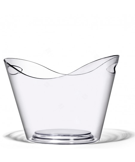 Enfriador de Champán / Vino VISUAL 8L (Plástico) TRANSPARENTE, para 2-4 Botellas
