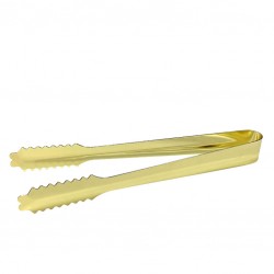 Pinzas para Hielo DORADO [MEZCLAR] 18cm