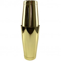 Coctelera Boston Shaker TIN +TIN DORADO [MEZCLAR] Equilibrado
