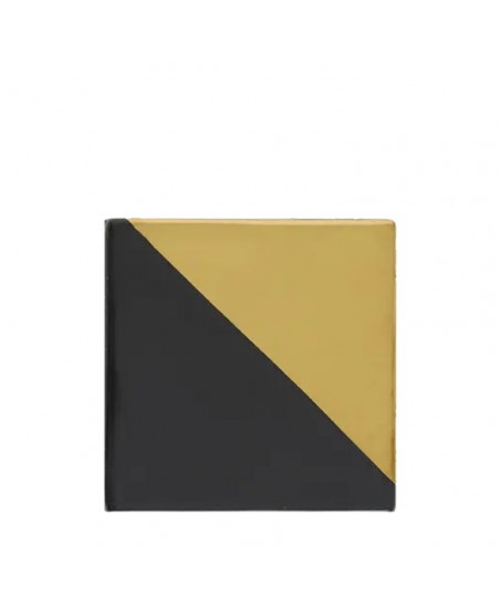 Portavasos NEGRO Cuadrado con DORADO - ROYAL DOUBLE Coaster