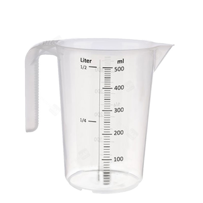 Carafă GRADATĂ (Plastic) FĂRĂ BPA - Măsura de Volum 500ml