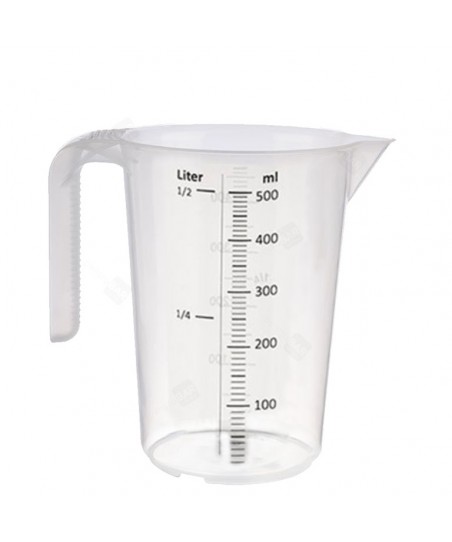 Carafă GRADATĂ (Plastic) FĂRĂ BPA - Măsura de Volum 500ml