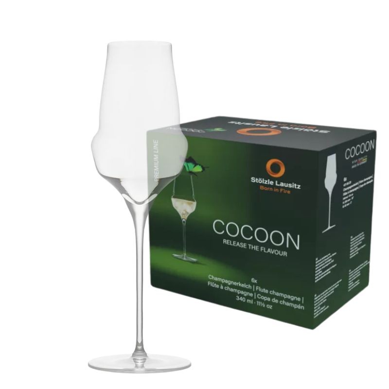 COCOON (Crystal) Champagne Flute [STÖLZLE] 340ml