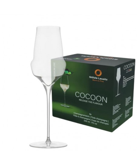 COCOON (Crystal) Champagne Flute [STÖLZLE] 340ml