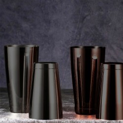 GINZA FEKETE Premium TIN-on-TIN Boston Shaker [UrbanBAR] Súlyozott Fém Keverőpoharakkal