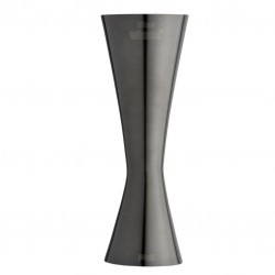 Jigger AERO 25/50ml NERO Premium con Marcatura CE [UrbanBAR] Misurino Professionale da Bar