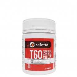 Detergente TABLETAS [CAFETTO] T60 31 *6g, para Limpieza Cafeteras Espresso AUTOMÁTICA