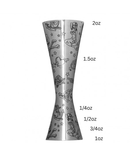 Medidor Cóctel AERO 1oz /2oz TATTOO [UrbanBAR] Jigger