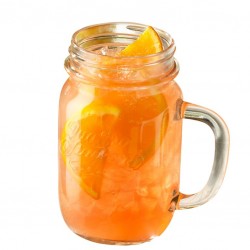 QUATTRO STAGIONI Drinking Jar for Lemonade & Smoothies [BORMIOLI] 415ml