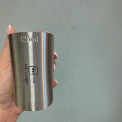 Jigger 125ml cu MARCAJ de CONFORMITATE (OMOLOGAT) - Masura de Volum din Metal
