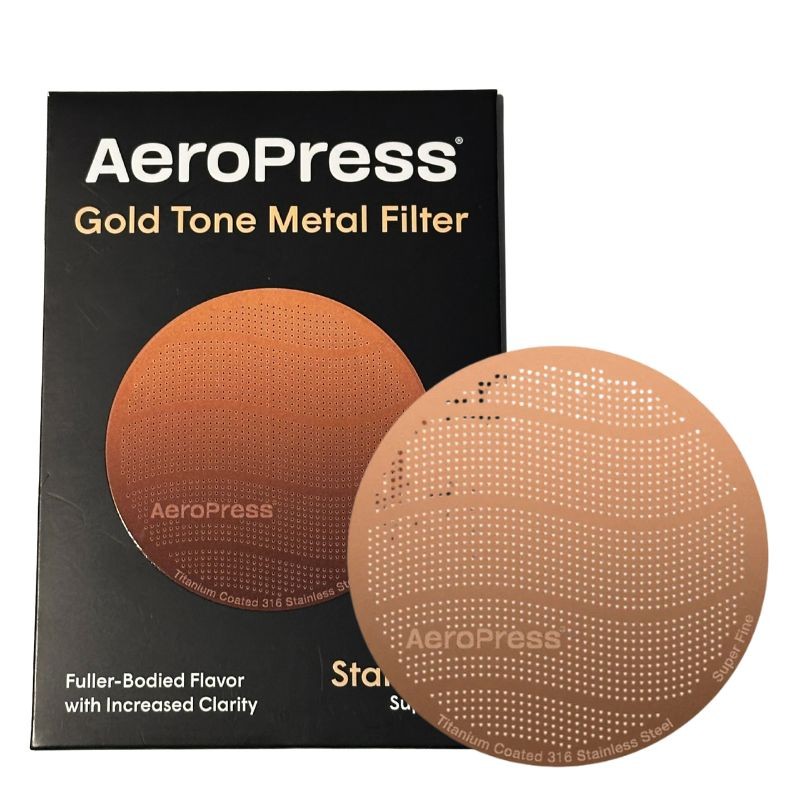 Filtro de Metal ORIGINAL DORADO [AeroPress] Microfiltro REUTILIZABLE para Café