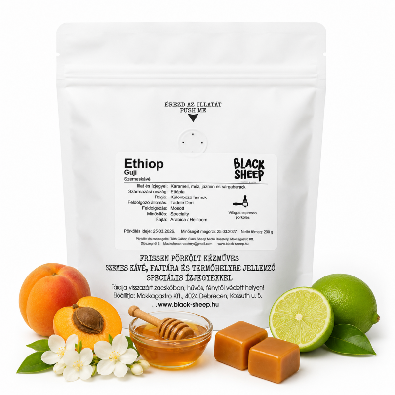 ETHIOPIA GUJI [BLACK SHEEP] Café en Grano 200g