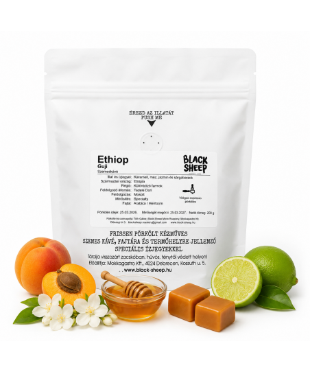 ETHIOPIA GUJI [BLACK SHEEP] Szemes Kávé 200g