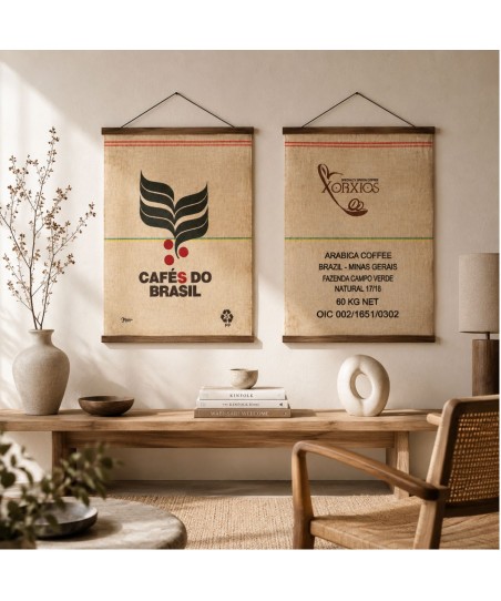 Sac Original din PP Tesut pentru Cafea – Imprimat Fata-Verso decor