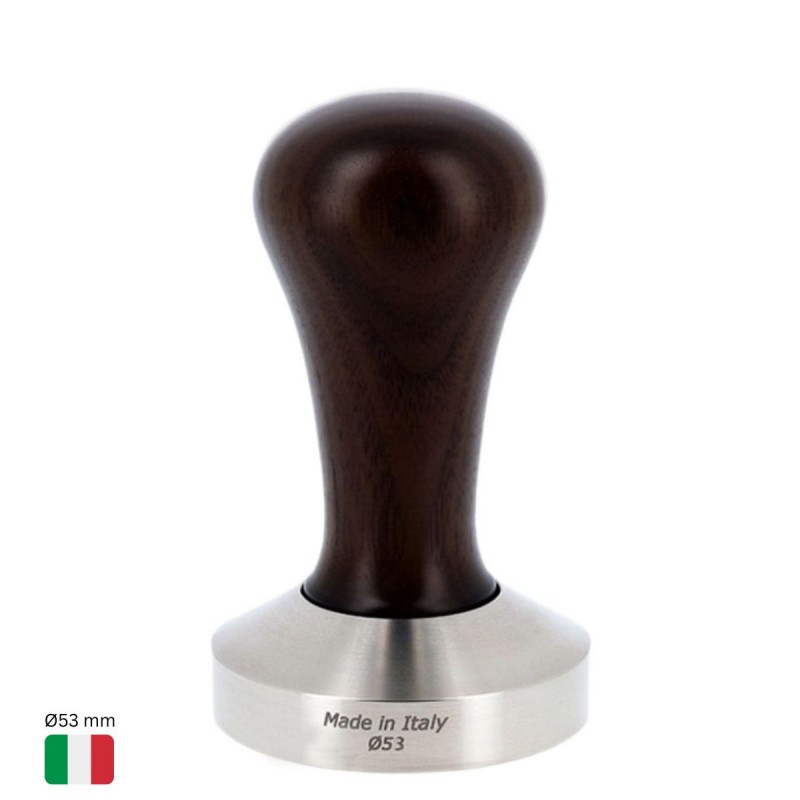 Tamper Cafea Ø53 mm [MOTTA] cu Maner Lemn NEGRU