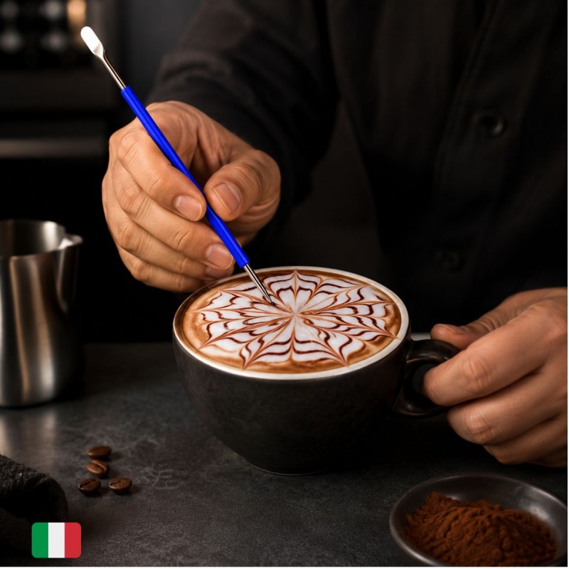 KÉK Latte Art Toll [MOTTA] Cappuccino Díszítéshez