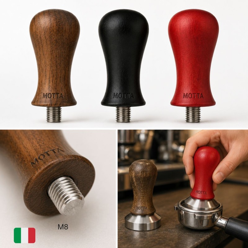 WOODEN Tamper Handle [MOTTA] various colors