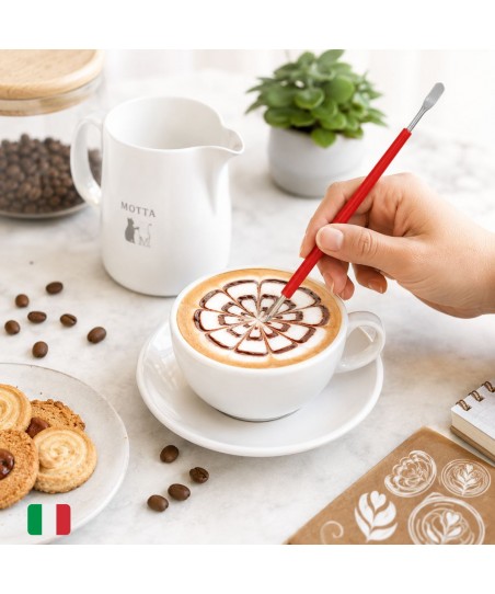 Red Latte Art Pen [MOTTA] for Cappuccino Decoration