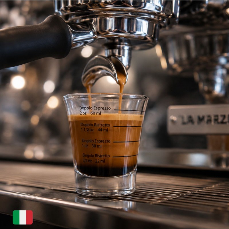 Barista Shot Glass Graduated for Espresso Calibration