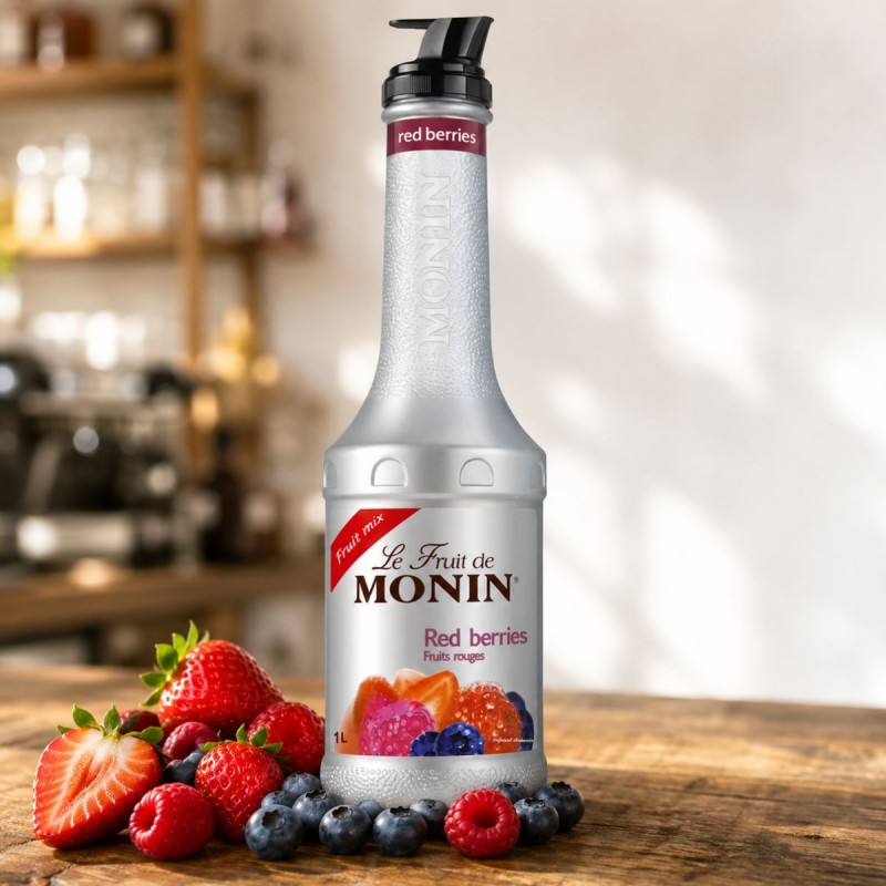 PIROS BOGYÓS / RED BERRIES Gyümölcspüré [MONIN] 1L