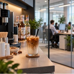 Sciroppo MONIN Roasted Hazelnut 700ml – Latte Freddo nella Pausa in Ufficio
